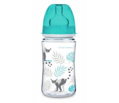 Canpol babies dojčenská antikoliková fľaša široká EasyStart 120ml 0m+Džungľa